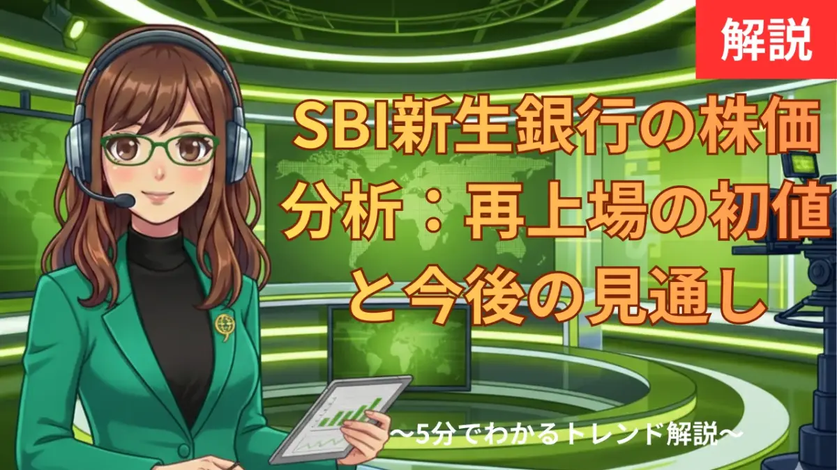 SBI新生銀行の株価分析：再上場の初値と今後の見通し【SBI連携メリットも解説】