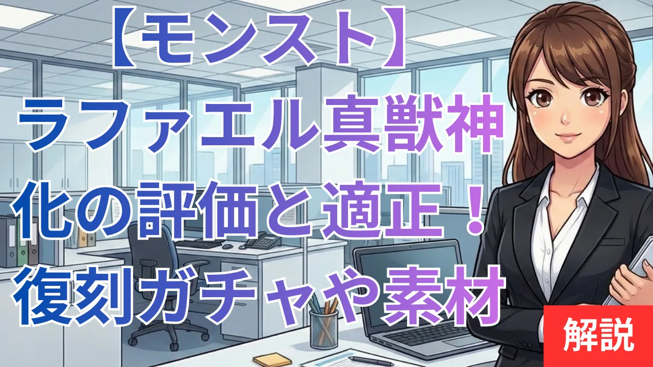 【モンスト】ラファエル真獣神化の評価と適正！復刻ガチャや素材不足の対策