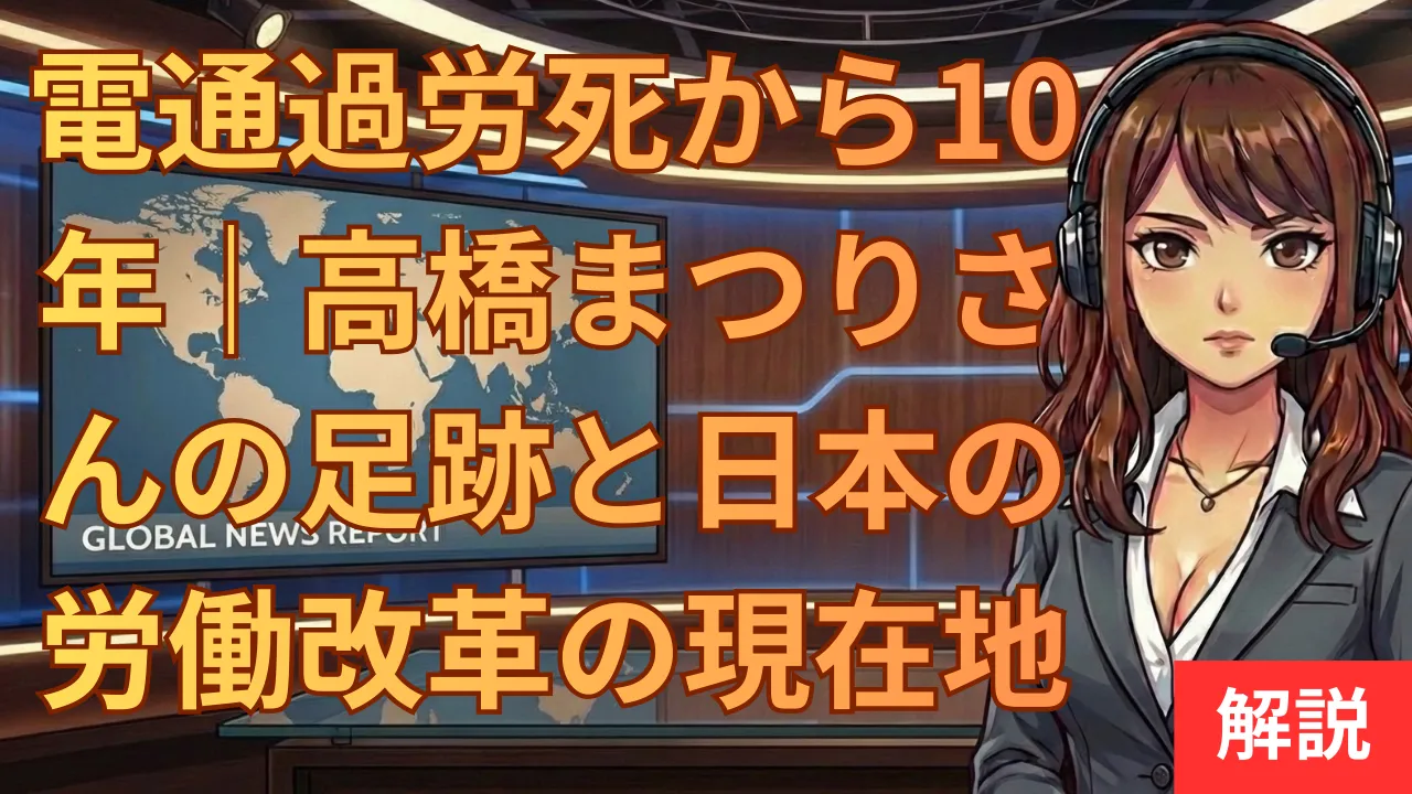 電通過労死から10年｜高橋まつりさんの足跡と日本の労働改革の現在地