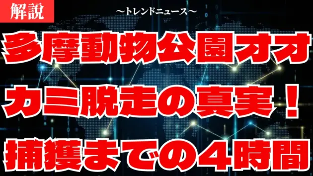 多摩動物公園オオカミ脱走の真相｜原因調査とタイリクオオカミ捕獲