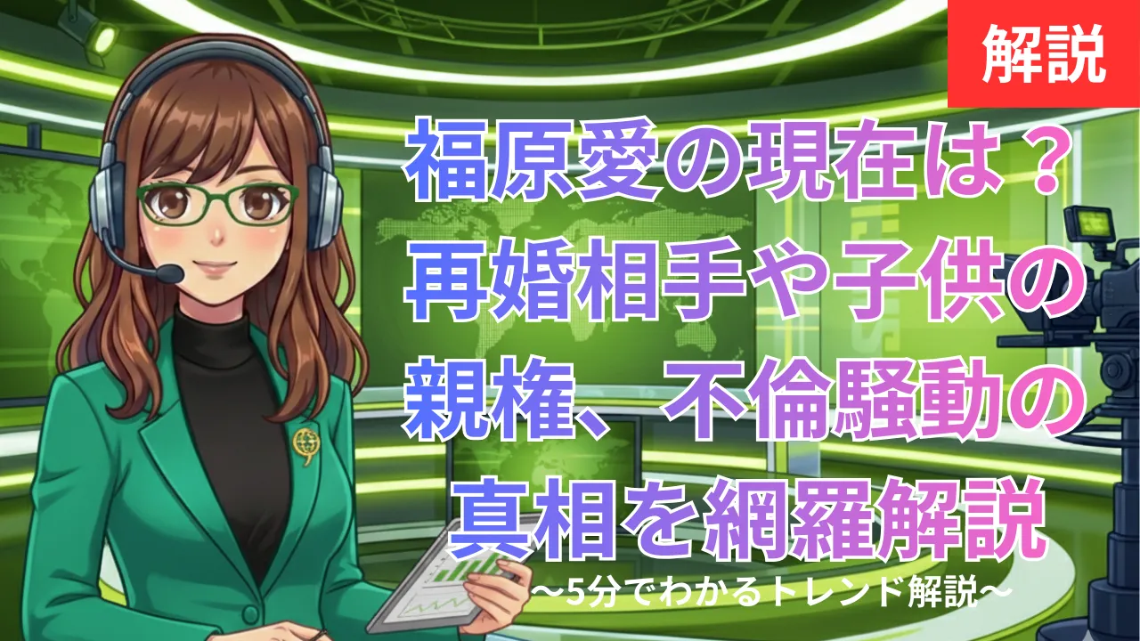 福原愛の現在は？再婚相手や子供の親権、不倫騒動の真相を網羅解説