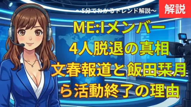 ME:Iメンバー4人脱退の真相｜文春報道と飯田栞月ら活動終了の理由