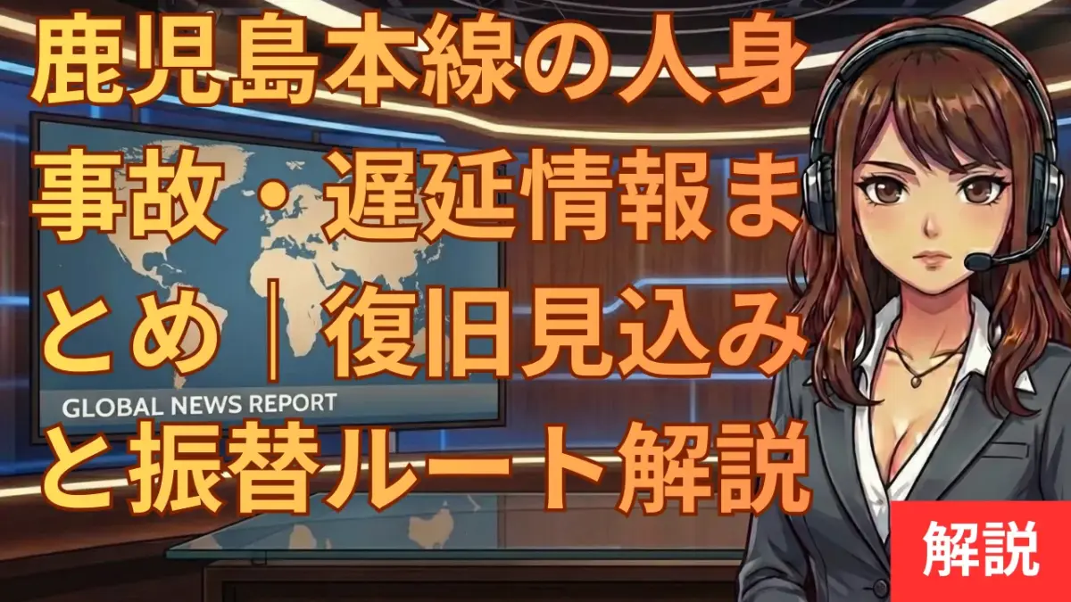 鹿児島本線の人身事故・遅延情報まとめ｜復旧見込みと振替ルート解説