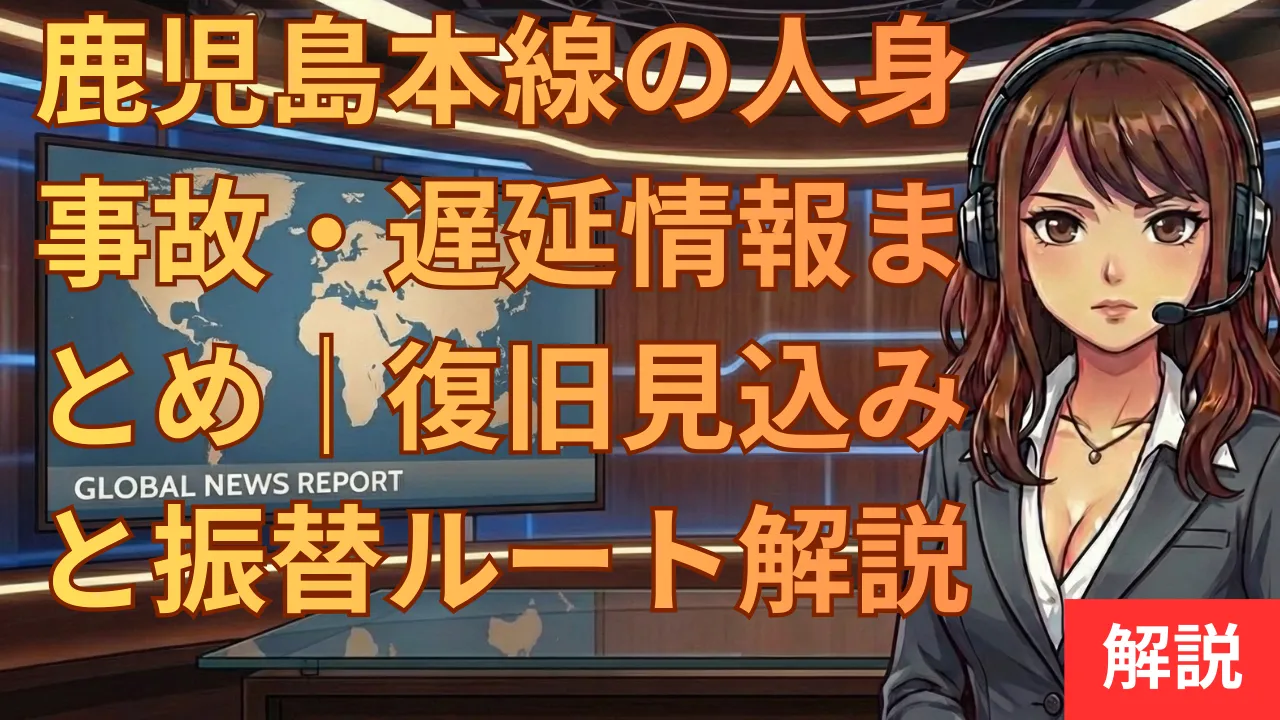 鹿児島本線の人身事故・遅延情報まとめ|復旧見込みと振替ルート解説