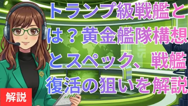 トランプ級戦艦とは？黄金艦隊構想とスペック、戦艦復活の狙いを解説