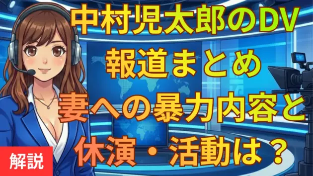 中村児太郎のDV報道まとめ｜妻への暴力内容と休演、今後の活動は？