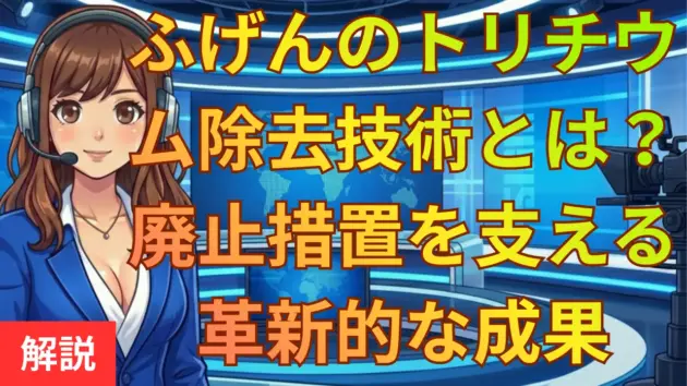 ふげんのトリチウム除去技術とは？廃止措置を支える革新的な成果