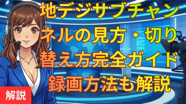 地デジサブチャンネルの見方・切り替え方完全ガイド｜NHKやEテレの録画方法も解説