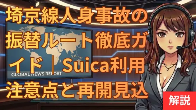 埼京線人身事故の振替ルート徹底ガイド｜Suica利用の注意点と再開見込み