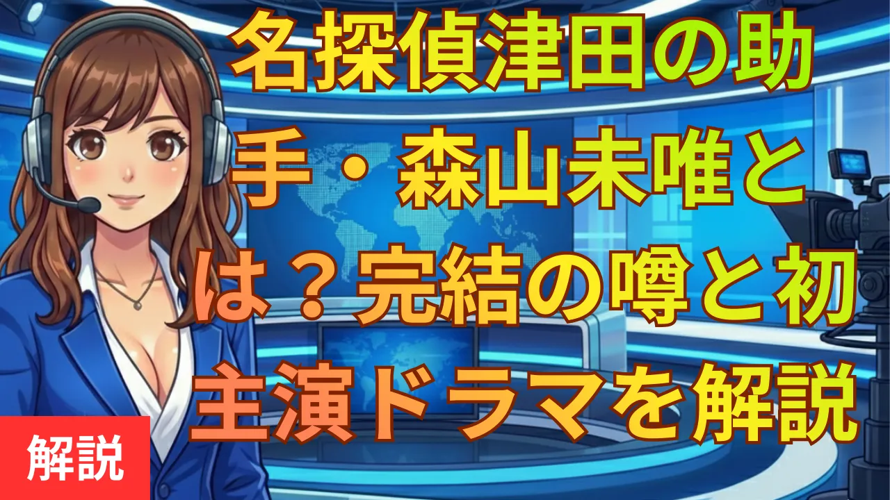 名探偵津田の助手・森山未唯とは？完結の噂と初主演ドラマを徹底解説