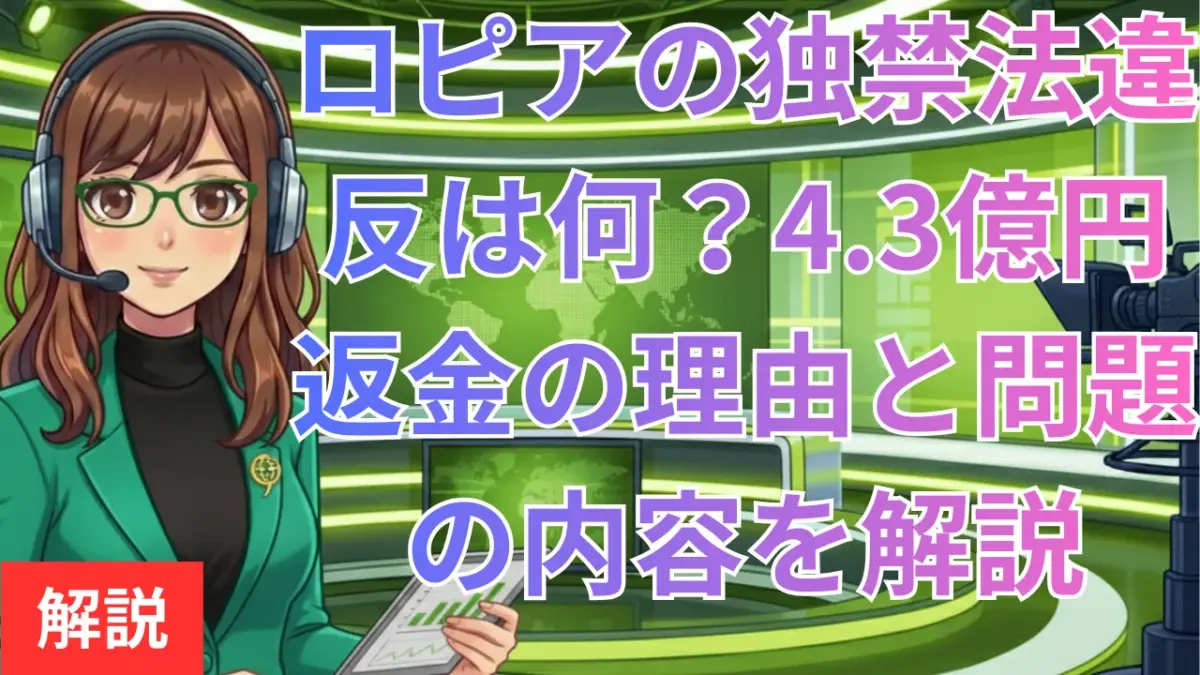 ロピアの独禁法違反は何した？4.3億円返金の理由と問題の内容を解説