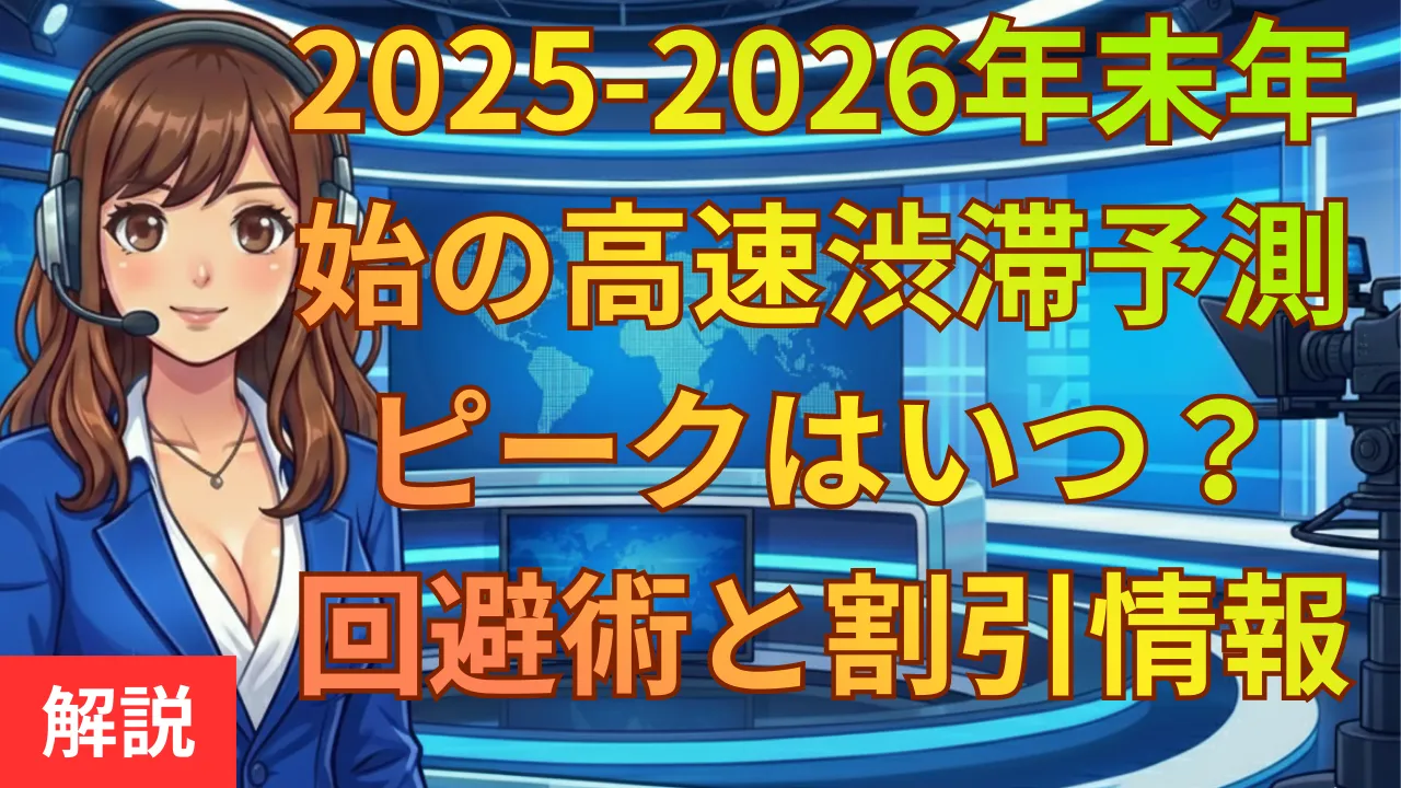2025-2026年末年始の高速渋滞予測｜ピークはいつ？回避術と割引情報