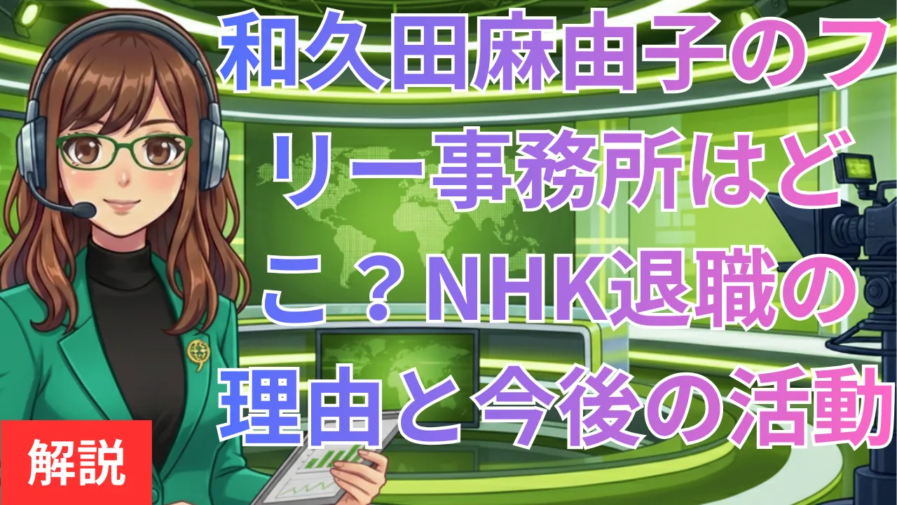 和久田麻由子のフリー事務所はどこ？NHK退職の理由と今後の活動予定