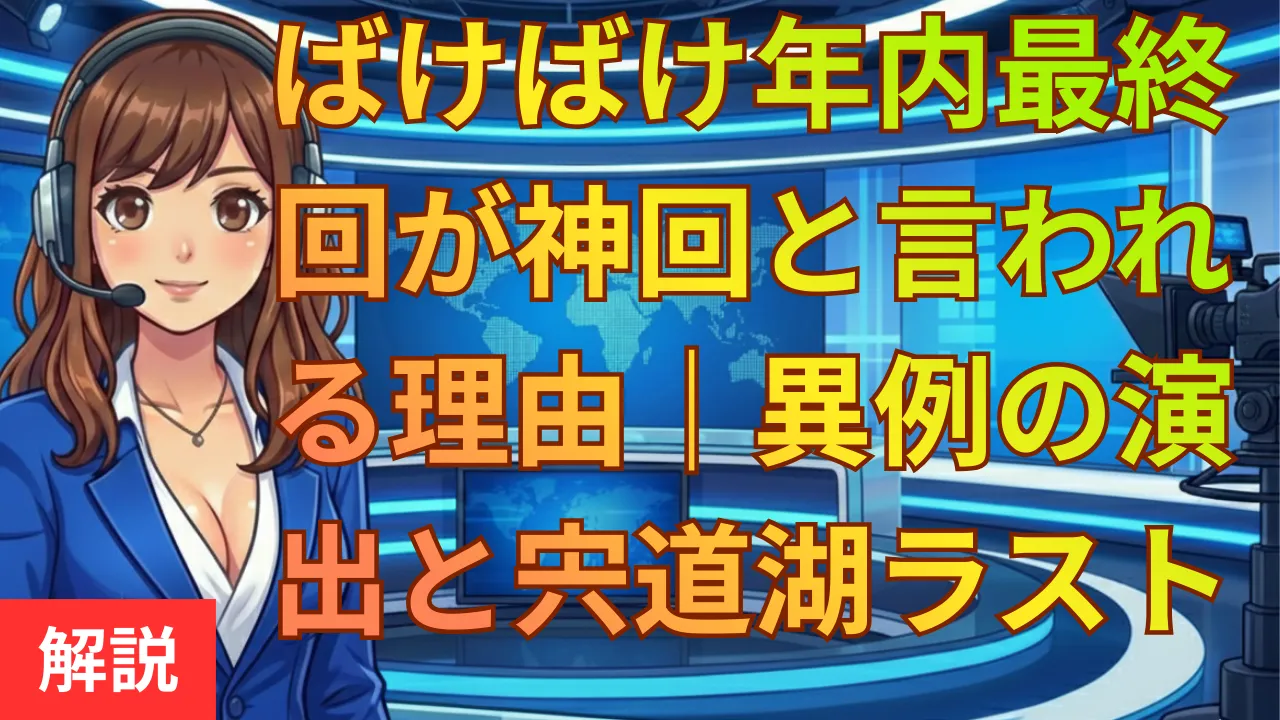 ばけばけ年内最終回が神回と言われる理由｜異例の演出と宍道湖ラストの意図