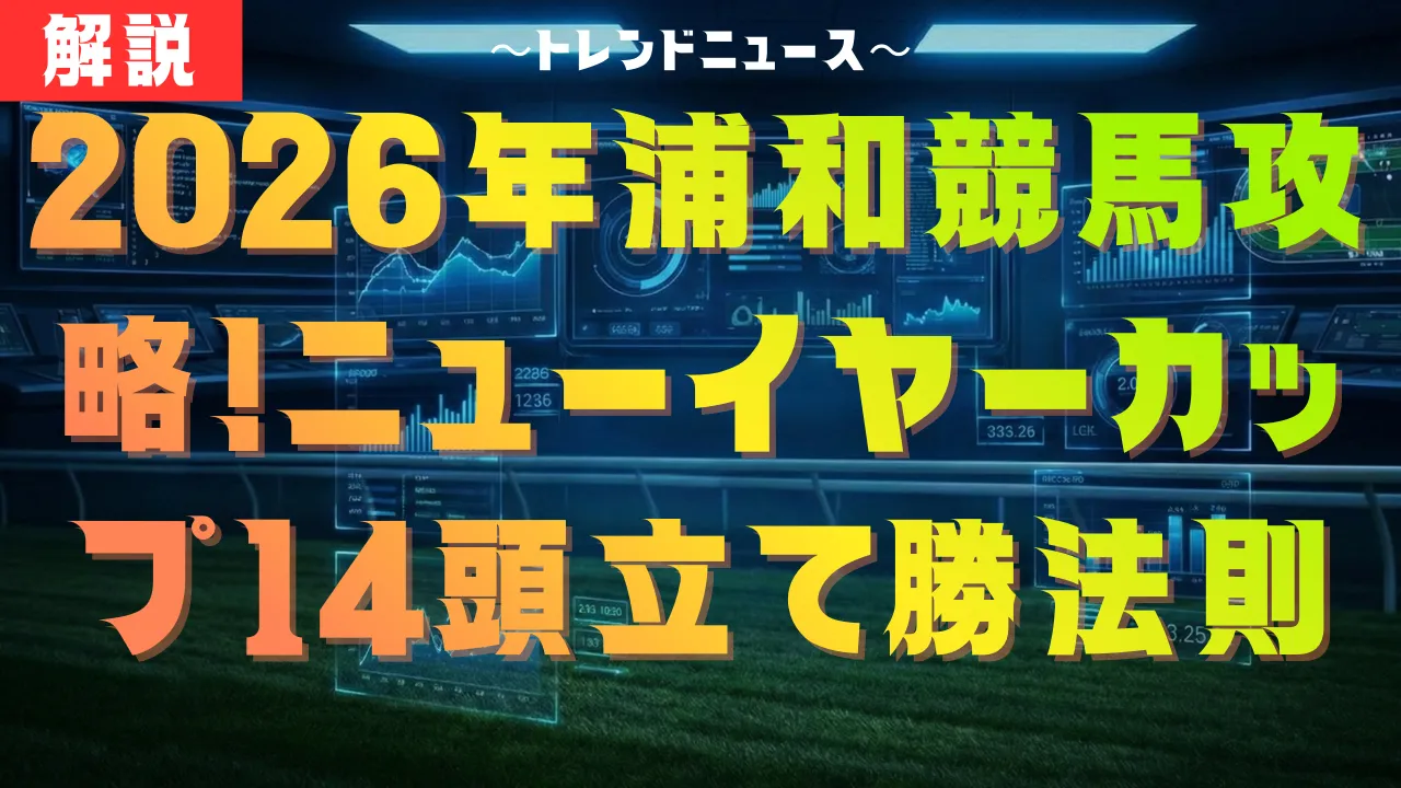 2026年浦和競馬攻略！ニューイヤーカップ14頭立てで勝つ法則
