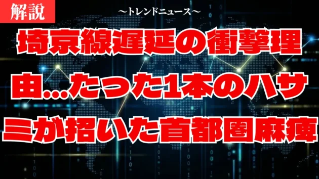埼京線パニックの全貌！17歳少年の動機と通勤者の生存戦略