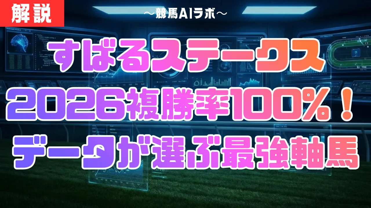 【すばるステークス2026】複勝率100%！データが選ぶ最強の軸馬