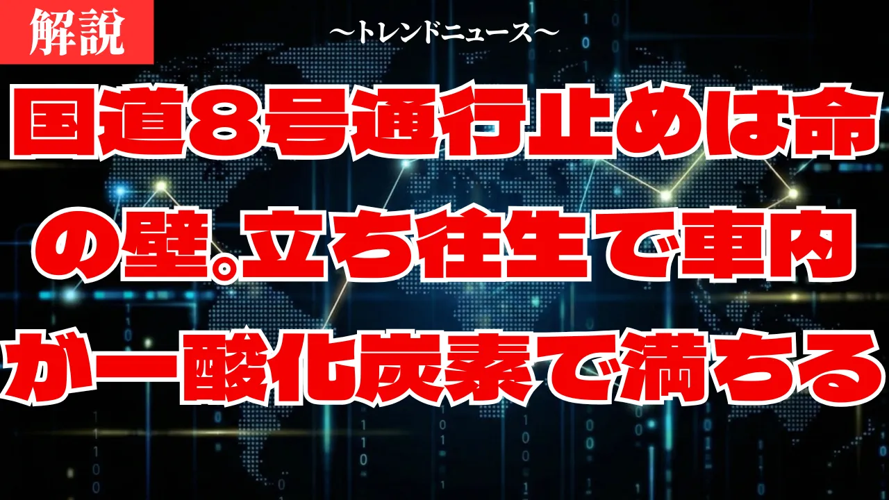 国道8号通行止めの理由と迂回のリスク！雪道立ち往生で命を守る行動