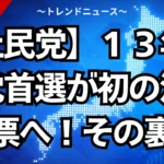 【社民党】１３年ぶり党首選が初の決選投票へ！その裏側