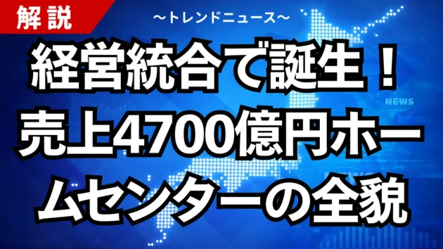 経営統合で誕生！売上４７００億円ホームセンターの全貌