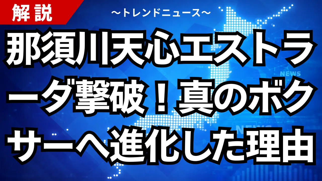 那須川天心のエストラーダ撃破！真のボクサーへ進化した理由