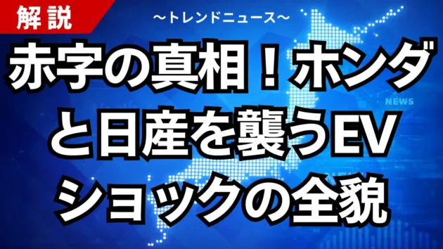 赤字の真相！ホンダと日産を襲うEVショックの全貌
