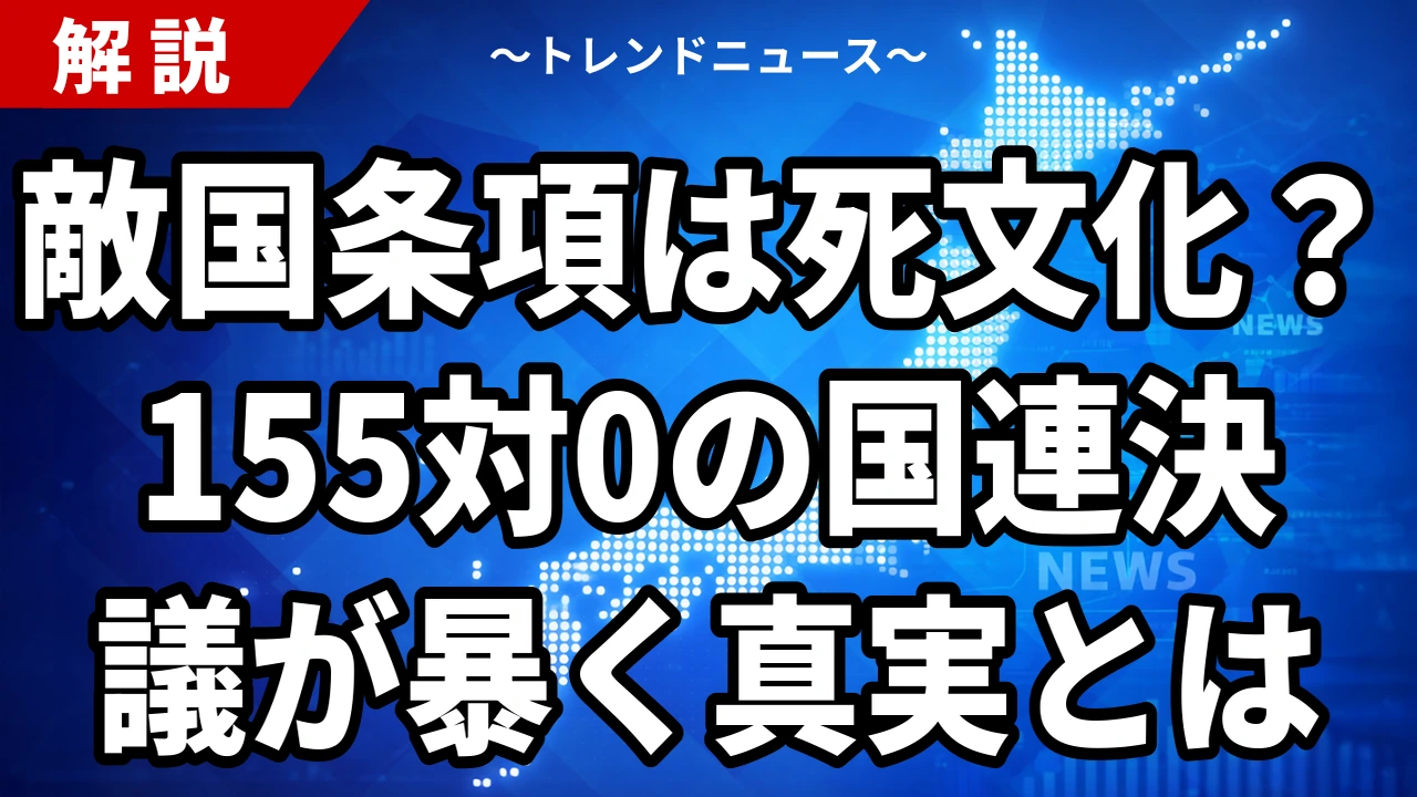 【9/27】岡本さゆり川口市議の敵国条項投稿に反発 国連決議と何が違う