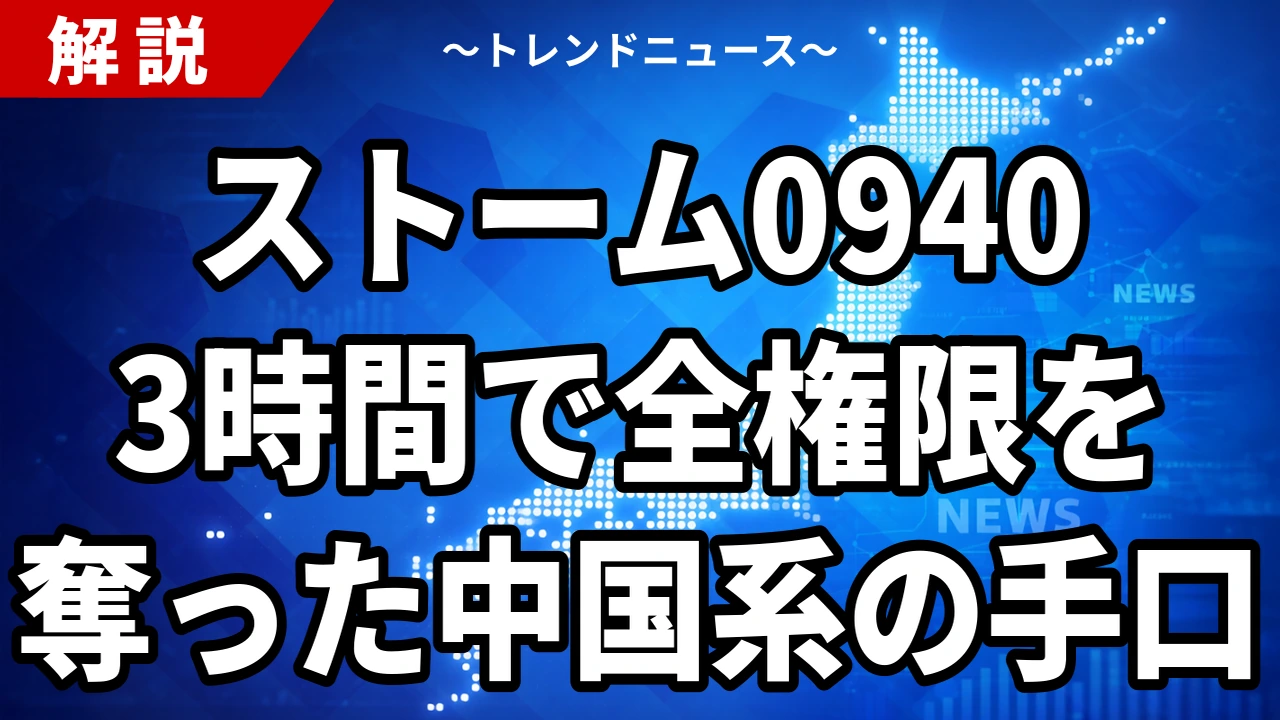 【10/23】ストーム0940とは|MSが特定、ARTEXで数百組織を攻撃